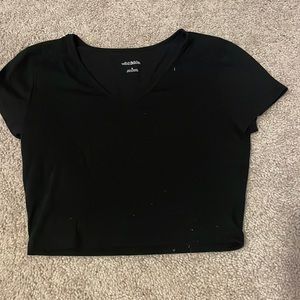 Black crop top